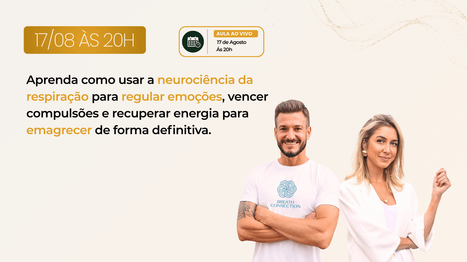 Aula gratuita e ao vivo — Emagrecimento natural com respaldo médico