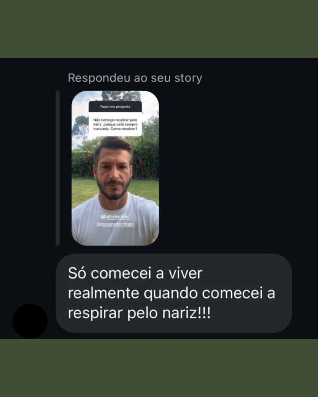 Depoimento de aluna